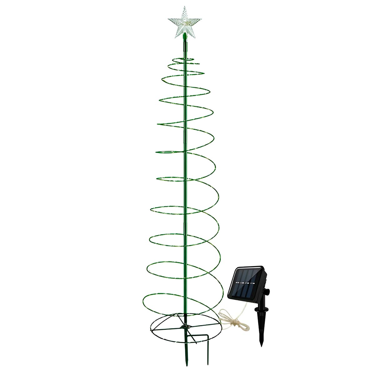 Árbol de Navidad Solar Espiral 60cm